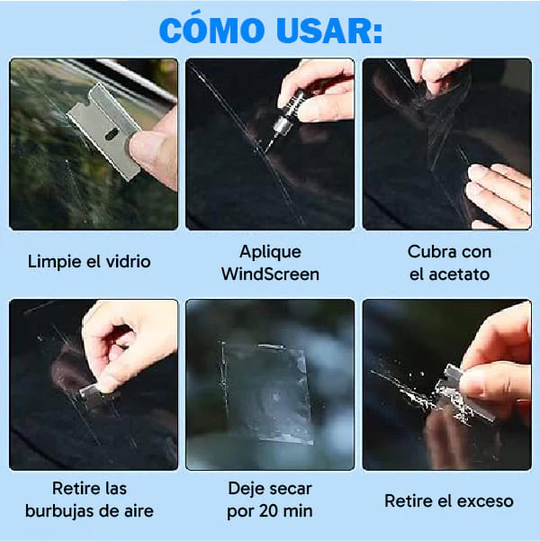 4X1 REPARADOR DE VIDRIO+ENVIO GRATIS