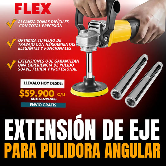 EXTENSIÓN DE EJE PARA PULIDORA ANGULAR | FLEX®