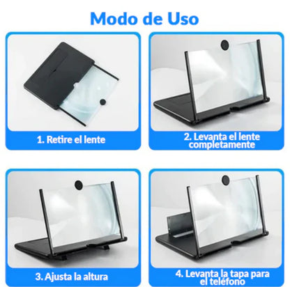 AMPLIFICADOR DE PANTALLA 3D (COMPATIBLE CON TODO TIPO DE CELULAR) OFERTA 2X1 + ENVIO GRATIS