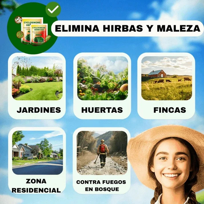 ELIMINADOR DE MALEZA 250GR+ENVIO GRATIS