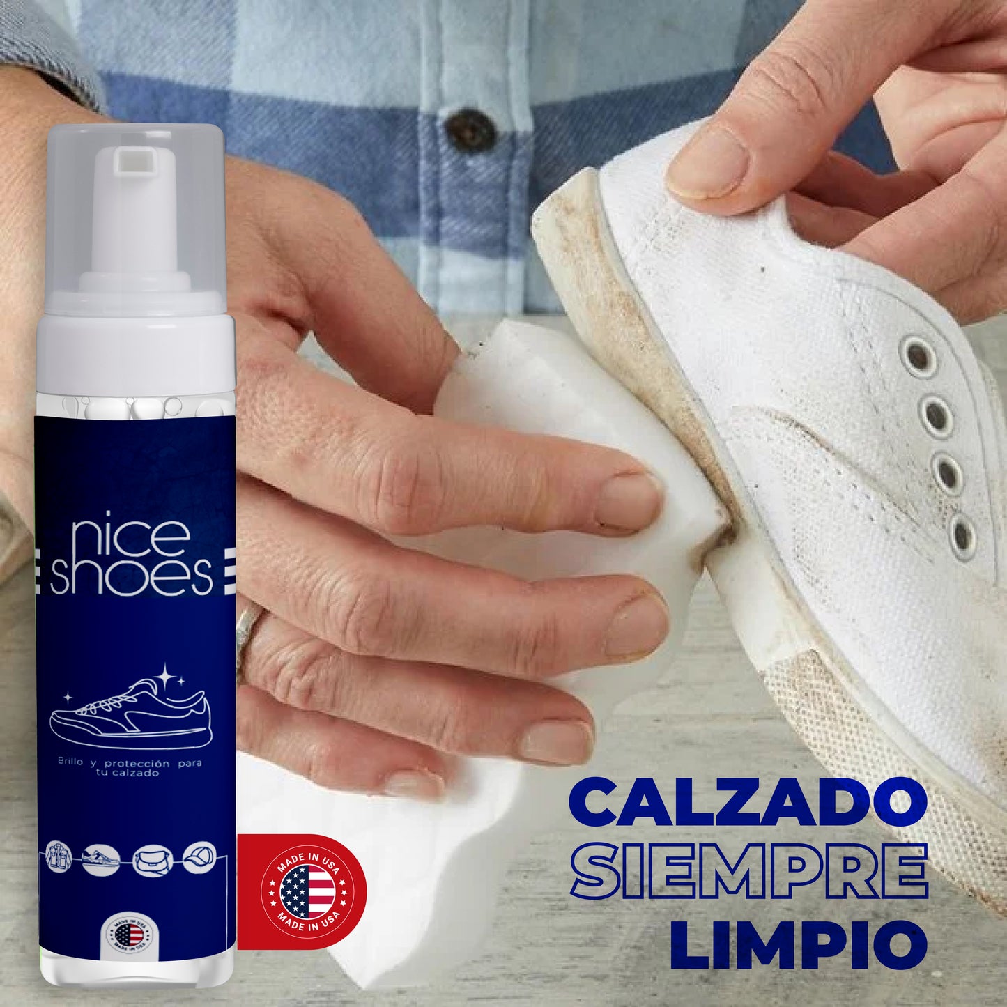 LIMPIADOR ULTRARAPIDO NICE SHOES+ENVIO GRATIS