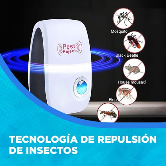 Repelente Eléctrico Ultrasónico - Mantén tu Hogar Libre de Ratones y Cucarachas