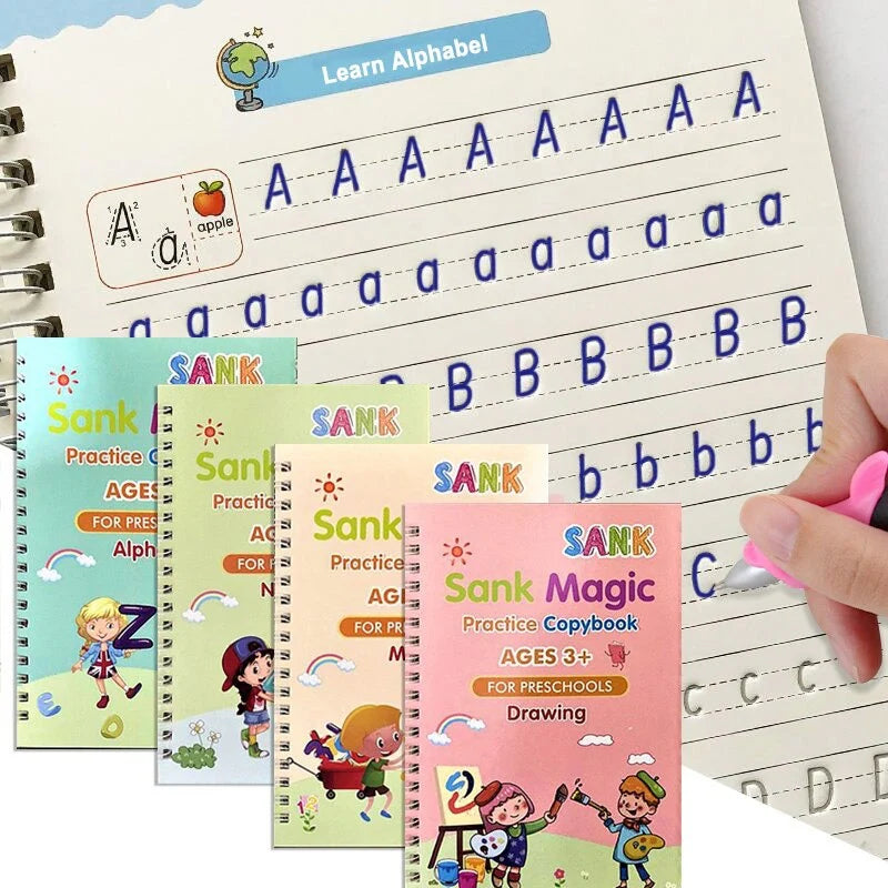 Set Cuadernos Mágicos (4 Cuadernos + 10 Lapiceros Mágicos)